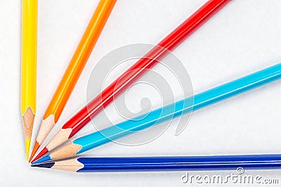 Colour pencils Stock Photo