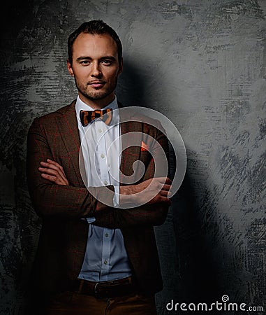 Sharp dressed fashionist Stock Photo