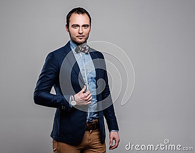 Sharp dressed fashionist Stock Photo