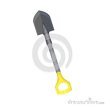 Sharp shovel. Vector illustration on a white background. Vector Illustration