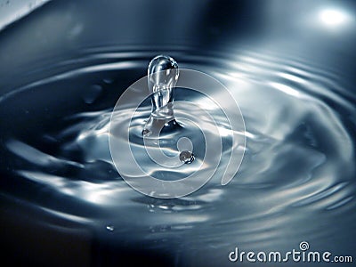 Sharp water drop 1 Stock Photo