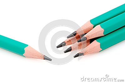 Sharpened Lead Pencils Stock Photo