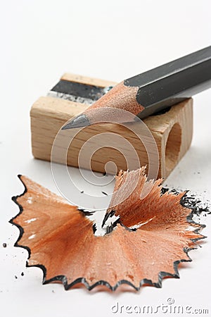 Sharpened pencil Stock Photo