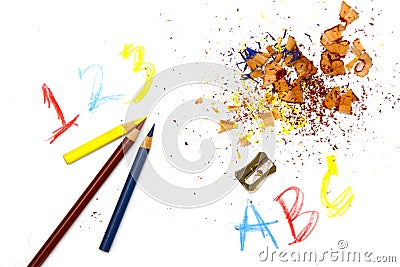 Sharpened pencils Stock Photo