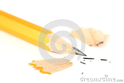 Sharpened pencil closeup Stock Photo