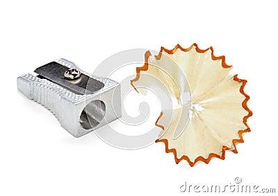 Sharpener cuttings Stock Photo