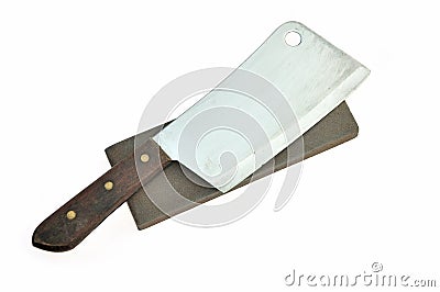 Sharpening or honing a knife Stock Photo