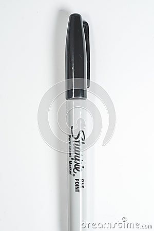 `Sharpie` permanent marker pen isolated Editorial Stock Photo