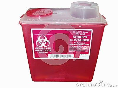 Sharps container Stock Photo