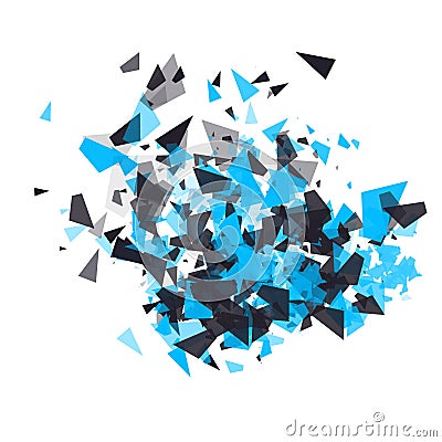 Shatter vector design element. Vector Illustration