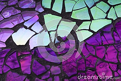 Shattered Glass Mosaic Stock Photo