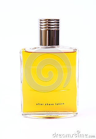 After shave bottle perfume Stock Photo