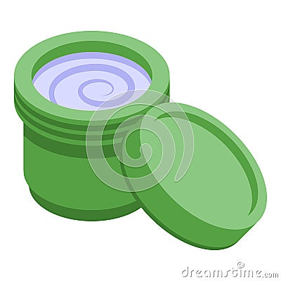 After shave cream icon isometric vector. Face soap Vector Illustration