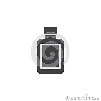 After shave lotion bottle vector icon Vector Illustration