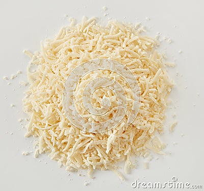 Shaved Parmesan cheese stack Stock Photo