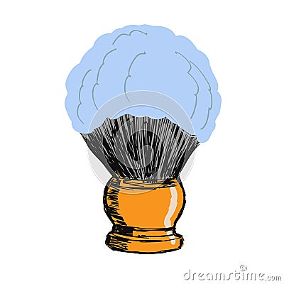 Shaving brush Vector Illustration