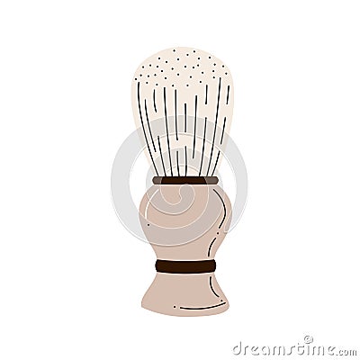 Shaving brush isolated on white background Vector Illustration