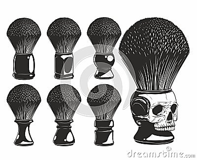 Shaving brush Vector Illustration