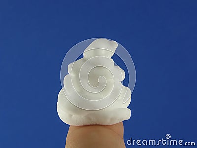 Shaving foam Stock Photo