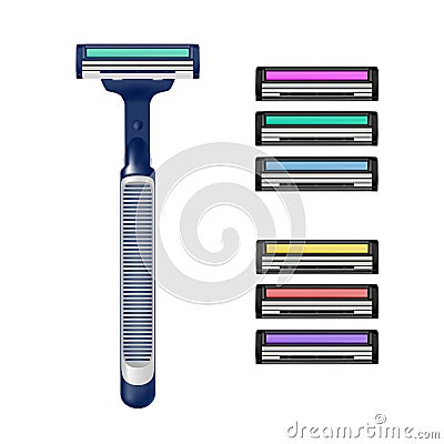 Shaving machine in vector on white background. Vector Illustration