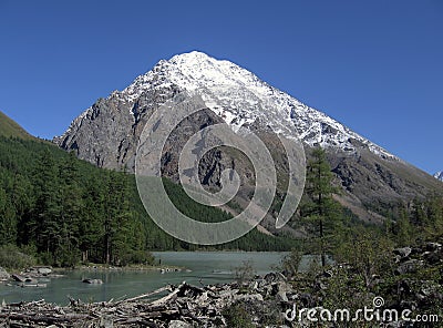 Shavlinskoe lake Stock Photo