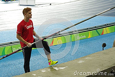 Shawn Barber at Rio2016 Olympic games Editorial Stock Photo