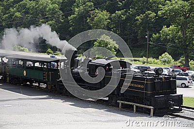 Cass Scenic Excursion Train - 5 Editorial Stock Photo