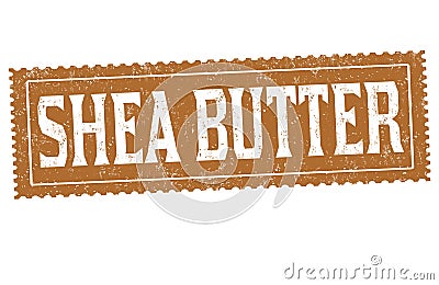 Shea butter sign or stamp Vector Illustration