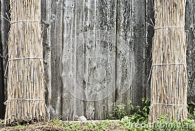 Sheaf of straw Stock Photo