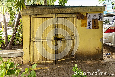 Shed in Ocho Rios Jamaica Editorial Stock Photo