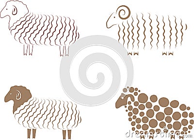Sheep Cartoon Illustration
