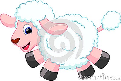 Sheep cartoon Stock Photo