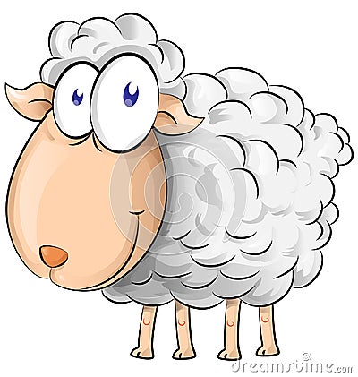 Sheep cartoon Vector Illustration