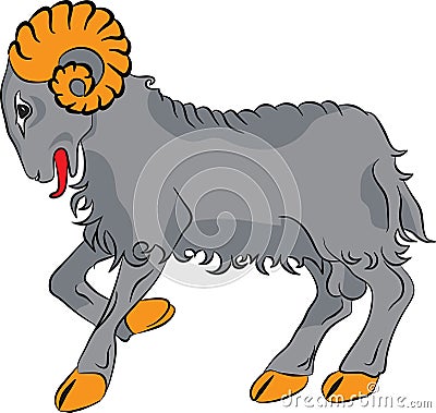 Sheep farm animal Vector Illustration
