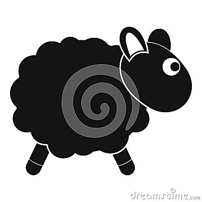 Sheep icon, simple style Vector Illustration