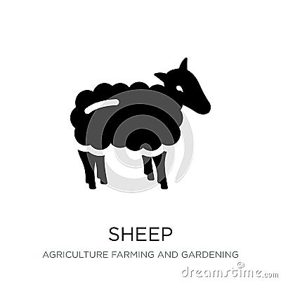 sheep icon in trendy design style. sheep icon isolated on white background. sheep vector icon simple and modern flat symbol for Vector Illustration