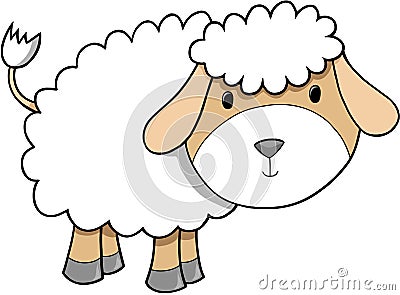 Sheep Illustration Vector Illustration