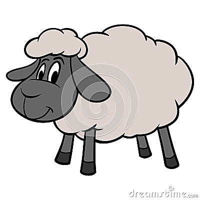 Sheep Mascot Vector Illustration