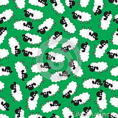 Sheep pattern eps10 Vector Illustration