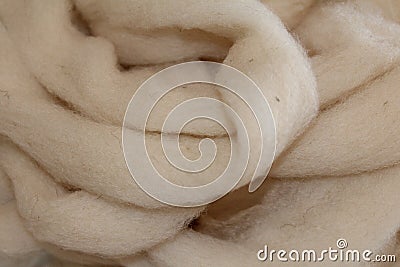 Sheep wool roving Stock Photo