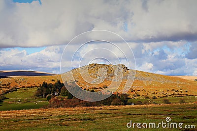 Sheepstor, Dartmoor, Sunset Devon uk Stock Photo