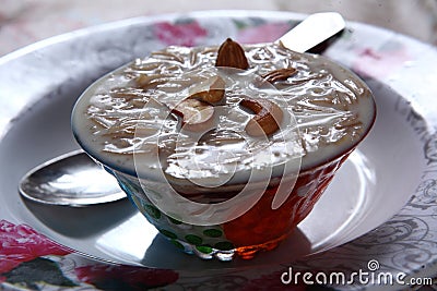 Sheer Khurma, vermicelli dessert Stock Photo