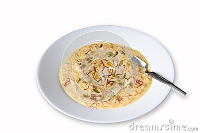 Sheer Khurma prepared with milk and vermicelli Stock Photo