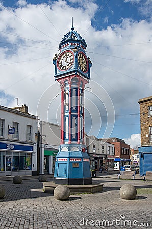 Sheerness Town Clock Tower Editorial Stock Photo