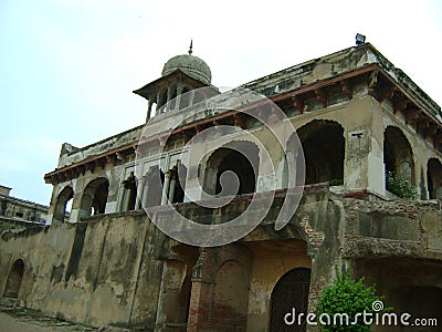Sheesh Mahal(Lahore Fort) Stock Photo