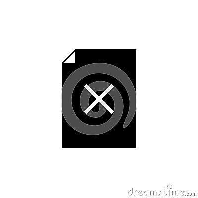 sheet delete character icon. Element of web icons. Premium quality graphic design icon. Signs and symbols collection icon for webs Stock Photo