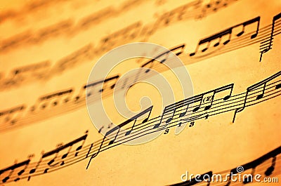 Sheet Music Stock Photo