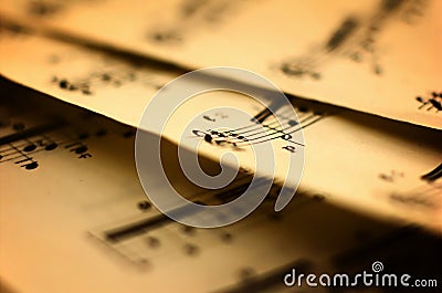 Sheet Music Stock Photo