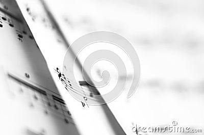 Sheet Music Stock Photo