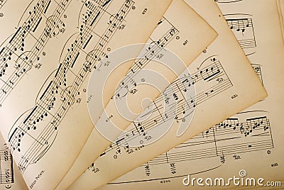 Sheet music Stock Photo